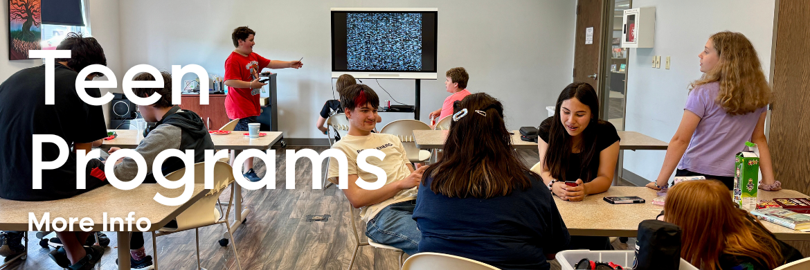 teens playing games in the Community Room