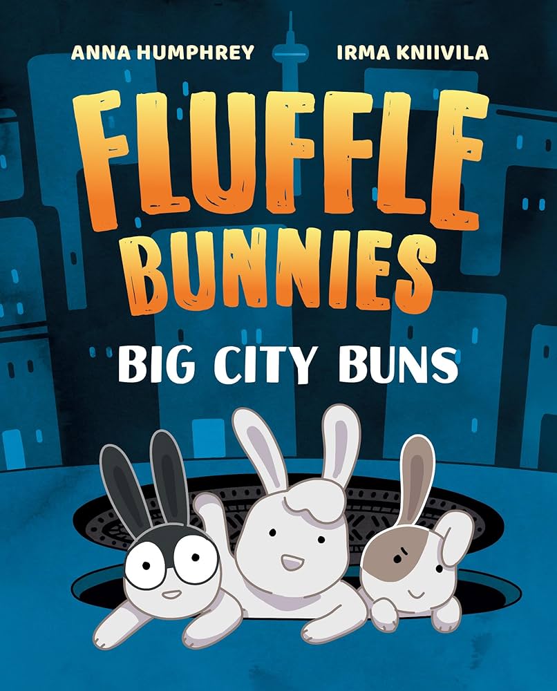 Image for "Big City Buns (Fluffle Bunnies, Book #2)" - 3 bunnies coming out of a street cover