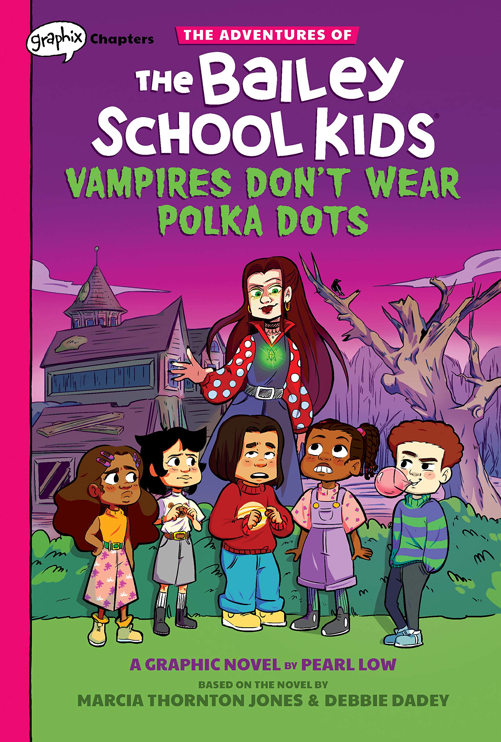 Image for "Vampires Don't Wear Polka Dots: A Graphix Chapters Book (The Adventures of the Bailey School Kids #1)"