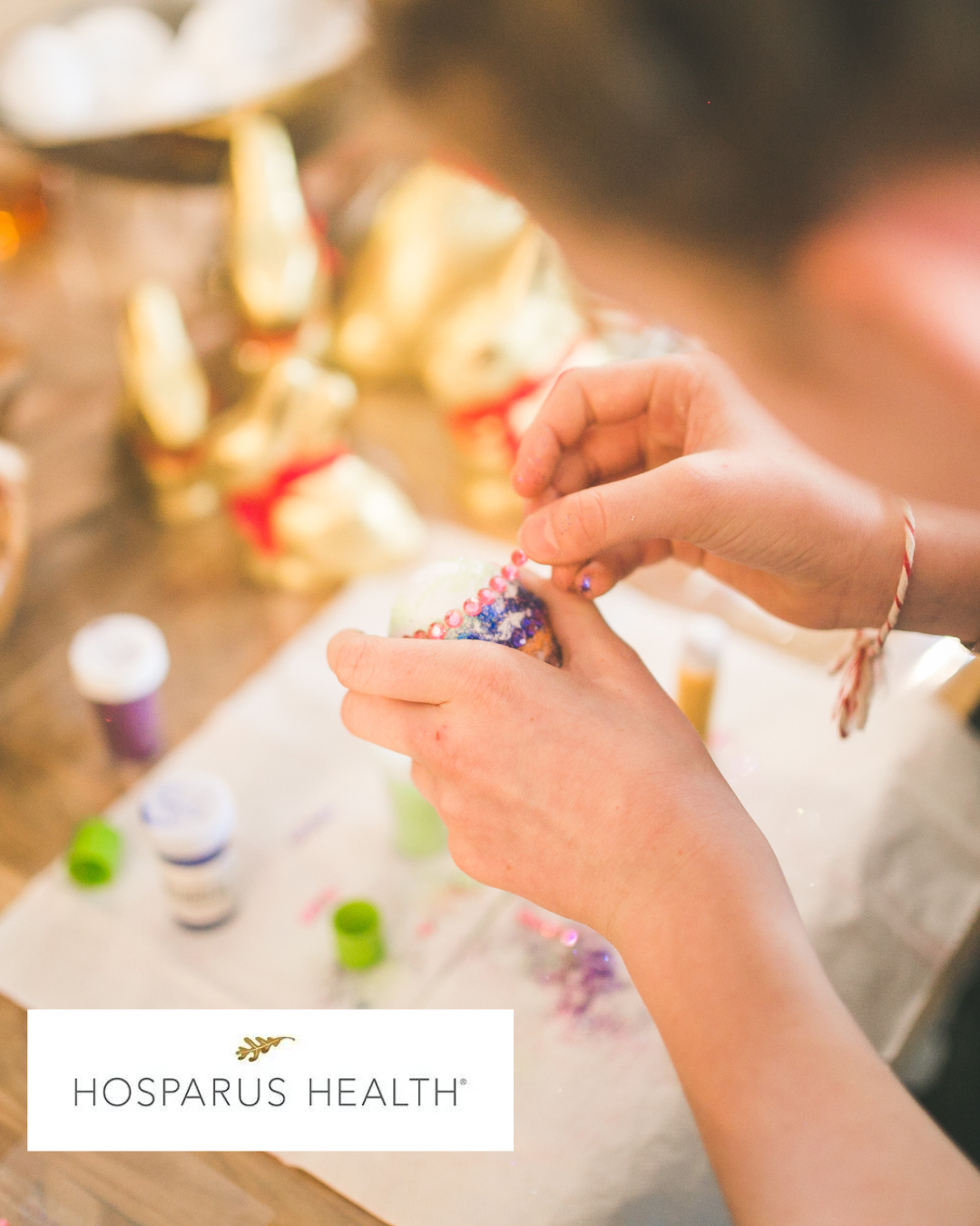 woman crafting Hosparus Health