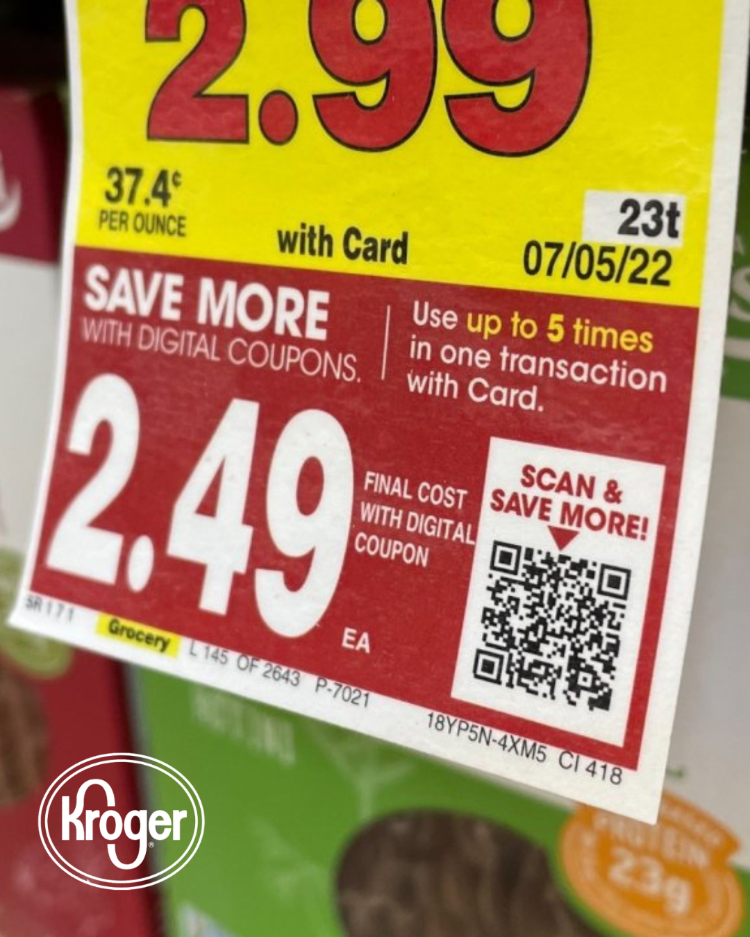 Digital Coupon at Kroger