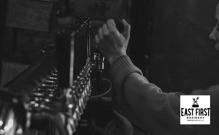 Bartender pouring a beer
