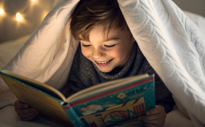 Winter Reading Quest - child reading 